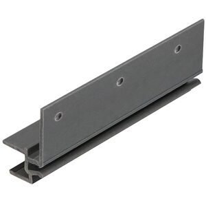 keralit montageprofiel 2867 grafietzwart classic nerf 10x38x6000mm