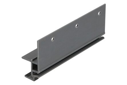 keralit montageprofiel 2877 grafietzwart classic nerf 17x45x6000mm
