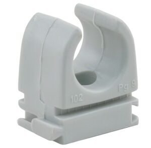 klembeugel pvc 5/8" grijs (set van 20 stuks)