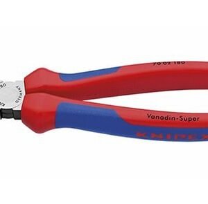 Knipex zijsnijtang comfort 70-02-180 zwart geatramenteerd, kop gepolijst 180mm