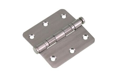 kogelscharnier/pen ronde hoek rvs 3st 76x76mm