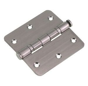 kogelscharnier/pen ronde hoek rvs 3st 90x90mm