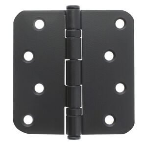 kogelscharnier ronde hoek zwart 2st 89x89mm