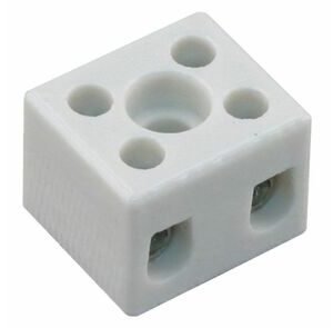 kroonsteen porselein 2-polig 6mm² (set van 4 stuks)