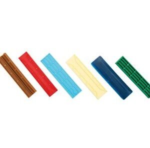 kunststof blokjes rood 24x3x100 zak 100st