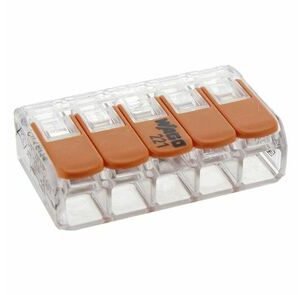 wago lasklem hersluitbaar 5-polig 4mm² (set van 25 stuks)