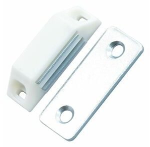 magneetslot 30mm wit 4kg (set van 4 stuks)
