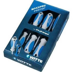 Witte schroevendraaierset maxxpro 53863 6-delig sl/pz