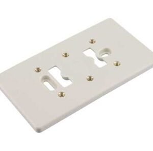 montageplaat felsmoer dubbel m4 polarwit