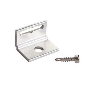 NaturinForm montagehoek aluminium met slobgat 20x23x30 4st