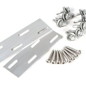 NaturinForm profielverbinder aluminium 1,5x30x100 2st incl 8 schroeven