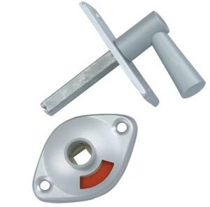 nemef wc-grendel aluminium 2661/4 50mm