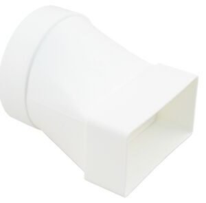 Overgangsstuk recht rond-vlak 100-110x54mm