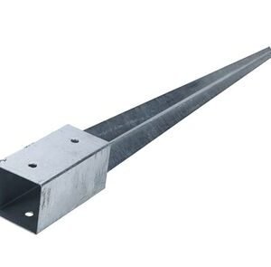 paalhouder met punt 100x100x900mm therm verzinkt