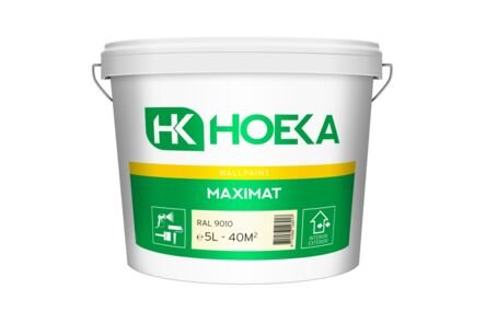 hoeka maximat latex ral 9010 wit 5ltr