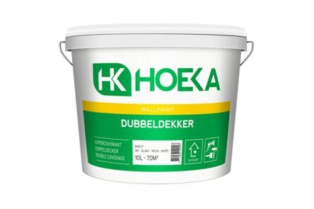 hoeka dubbeldekker latex basis p wit 10ltr