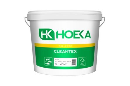 hoeka cleantex latex basis p wit 5ltr