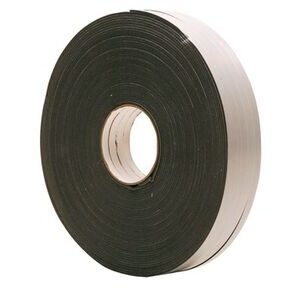 pe-band zwart 9x4mm rol 100m