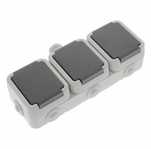 peha opbouw contactdoos 3voud horizontaal spatwaterdicht m20 randaarde