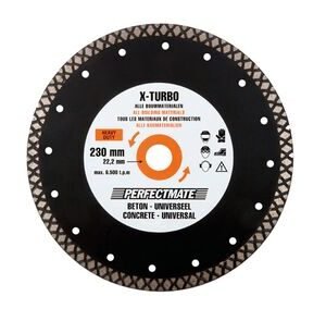 Perfectmate slijpschijf x-turbo 230mm