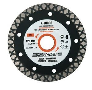 Perfectmate slijpschijf x-turbo 125mm