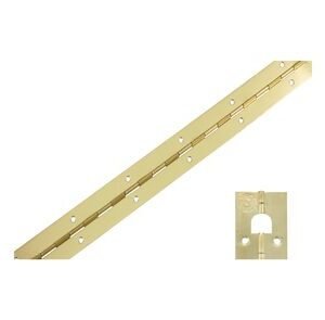 Pianoscharnier Geboord Vermessingd 32x600mm