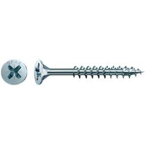 Spax spaanplaatschroef pozidriv 5x100mm verzinkt 100st