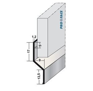 proface watex aluminium waterkeringprofiel wit 8x3055mm