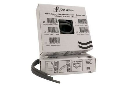 pu rugvulling open cel 15x1000mm doos 5 stuks