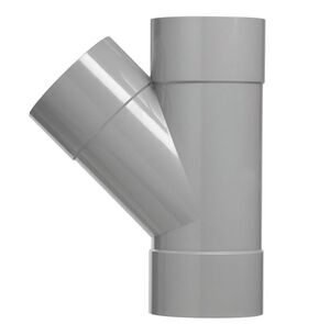 PVC T-stuk 45° 3x lijmmof 40mm