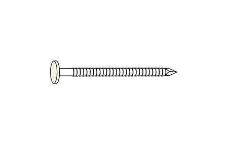 Rockpanel nagel RVS RAL 9010 35mm