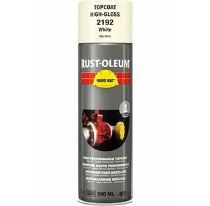 rustoleum hardhat verfspuitbus ral9010 wit glans 500ml