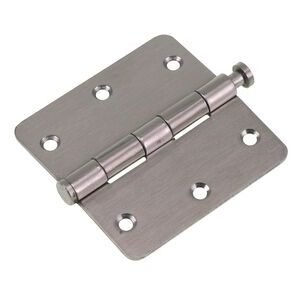 Scharnier Vierkant Model Met Losse Pen Ronde Hoeken 90x90mm RVS