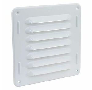 StarxSchoepenrooster aluminium wit 160x160mm