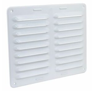 Schoepenrooster aluminium wit 250x200mm