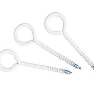 Schroefoog 50x14mm wit 12st