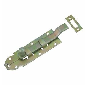 schuif met bocht en knop 60mm en sluitplaatje gebichromatiseerd