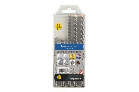 Alpen betonboor sds-plus force x 5-delig 5 t/m 12mm