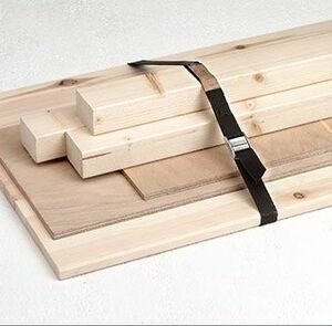 sjorband klemgesp eindeloos 25mm zwart 1m