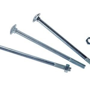 Slotbout met moer m10x160mm verzinkt 10st