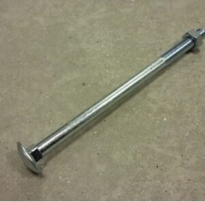 Slotbout met moer m8x80mm verzinkt 20st