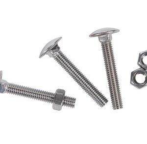 Slotbout met moer RVS m8x60mm 50st