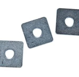 Sluitplaat vierkant 10x30mm verzinkt 25st