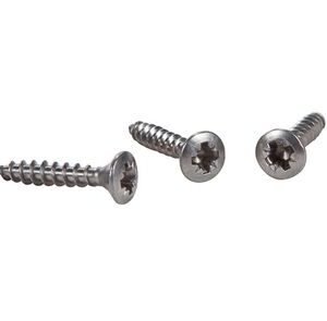 RVS spaanplaatschroef pozidriv 3,5x20mm 40st lenskop