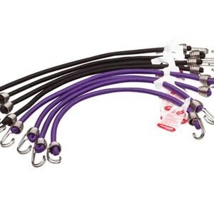 spannerset elastisch met haken 250mm (set van 8 stuks)