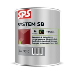 sps system sb systeemlak halfglans ral9010 750ml voor buiten