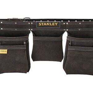 stanley gereedschapsgordel leder dubbel stst1-80113 zwart