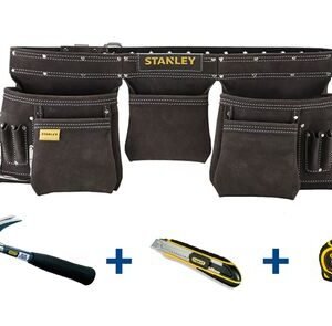 stanley gereedschapsgordel Inclusief hamer, mes en bandmaat
