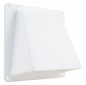 Starx gevelklep 1 klep kunststof wit 100-125 + 110x54mm