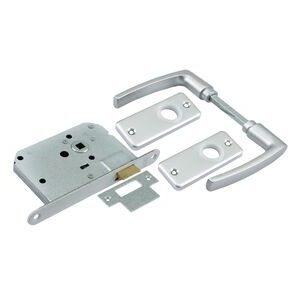 starx loopslot met beslag met patentrozet aluminiumwit